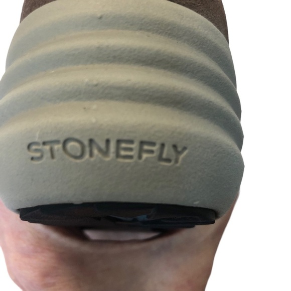 Stonefly Brown‎ Glitter Suede Patent Leather Mid Top Sneaker. Size 7. - Picture 11 of 16